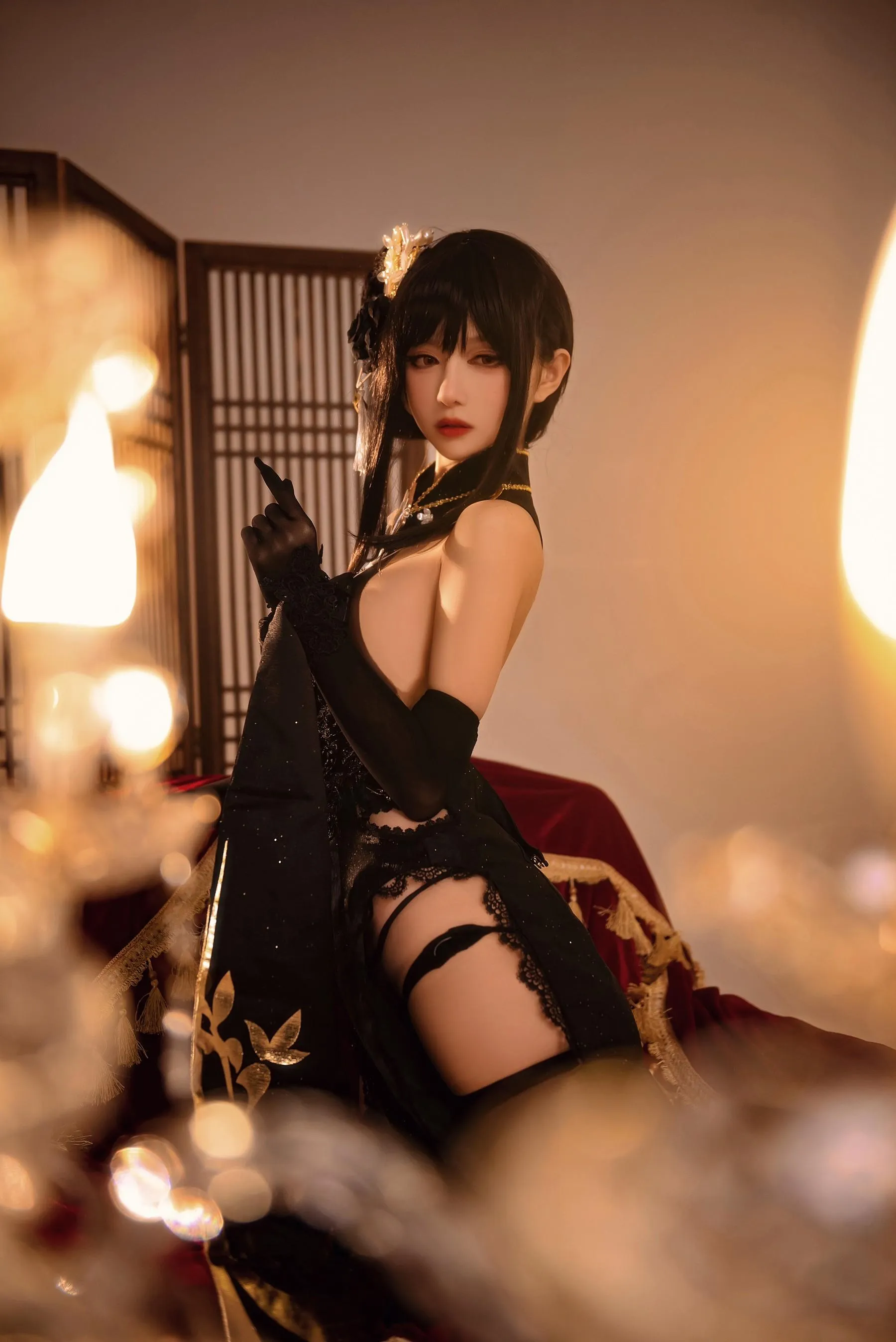 shika小鹿鹿 – NO.92 碧蓝航线镇海 奇奢花苑 [28P]插图8